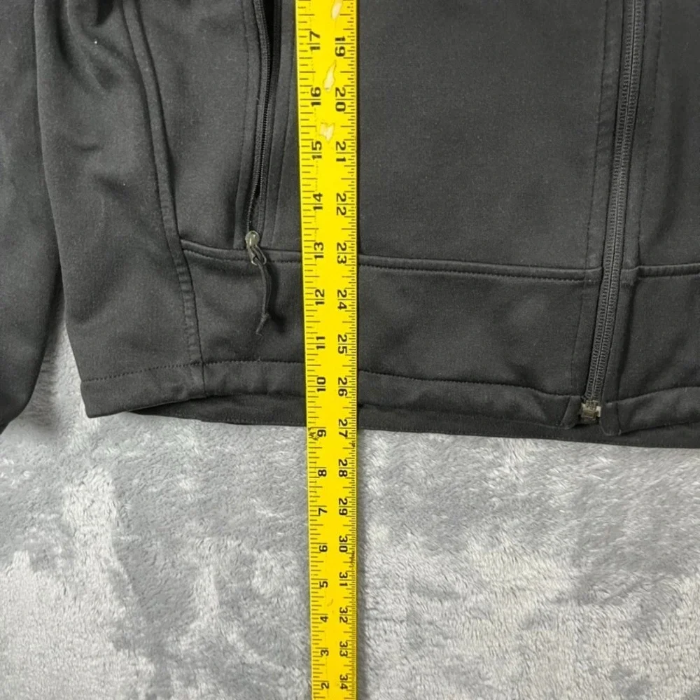 The North Face Jacket Mens Large Black Full Zip Pockets Retro Denali Mid Weight